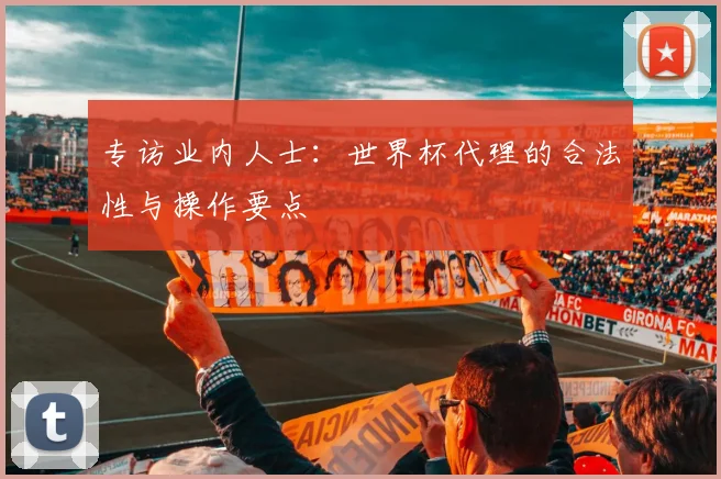 专访业内人士：世界杯代理的合法性与操作要点